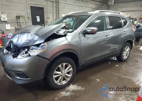 2015 Nissan Rogue Sv from USA, damaged, VIN KNMAT2MVXFP584663